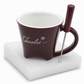 🎉Christmas Sale-50% OFF🍫Ceramic Chocolate and Cheese Fondue Melter Mug with Fork