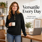 Women's Casual Stand Collar Knit Sweater