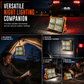 Solar Powered Portable Emergency Light and Outdoor Camping Floodlight with USB Phone Charging Function