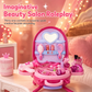 💖Gift Idea-50% OFF!!💄Kids’ Pretend Makeup Vanity Suitcase – Portable Dress-Up Toy Set for Girls