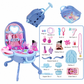 💖Gift Idea-50% OFF!!💄Kids’ Pretend Makeup Vanity Suitcase – Portable Dress-Up Toy Set for Girls