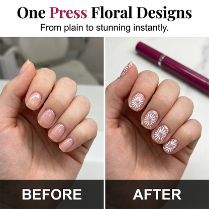 🔥55% OFF!!📢💅 Professional Nail Art Stamping Tool Kit – Create Salon-Style Patterns at Home, Easy for Beginners & Nail Lovers ✨