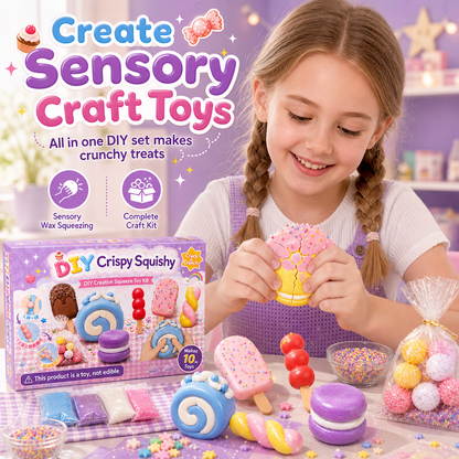 🎉Christmas Sale-50% OFF!🩷DIY Crispy Squeeze Ball Toy Set with Wax Coating and Satisfying Crunchy Sound for Stress Relief🎂