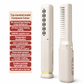 Portable Cordless Hair Straightener Brush and Curler 2 in 1 Mini Rechargeable Hair Straightening Comb for Travel