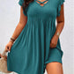 🌺60% OFF FLASH SALE! ✨Women's V-Neck Ruffle Trim Dress